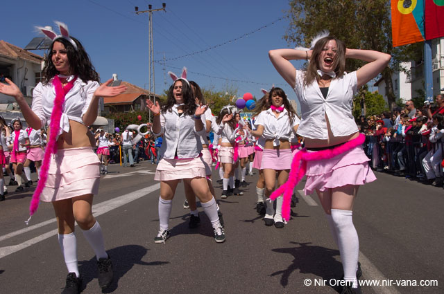 Adloyada (Purim Disguises Parade) in Hulon