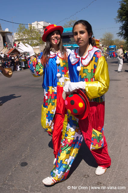Adloyada (Purim Disguises Parade) in Hulon