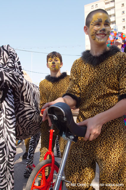 Adloyada (Purim Disguises Parade) in Hulon
