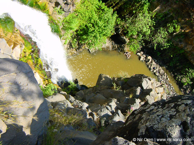 Rappelling in Yehudia Waterfall