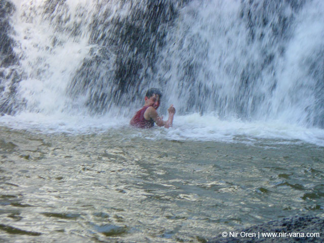 Rappelling in Yehudia Waterfall
