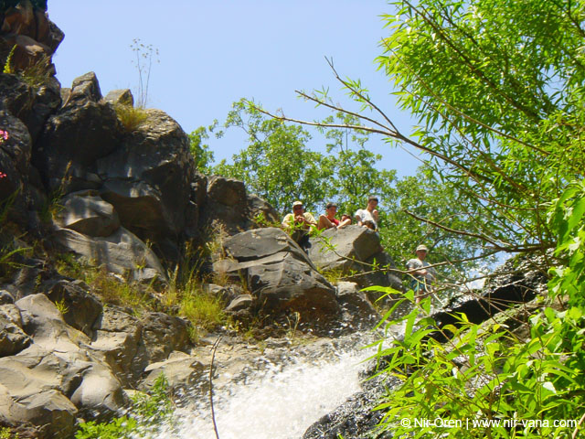 Rappelling in Yehudia Waterfall