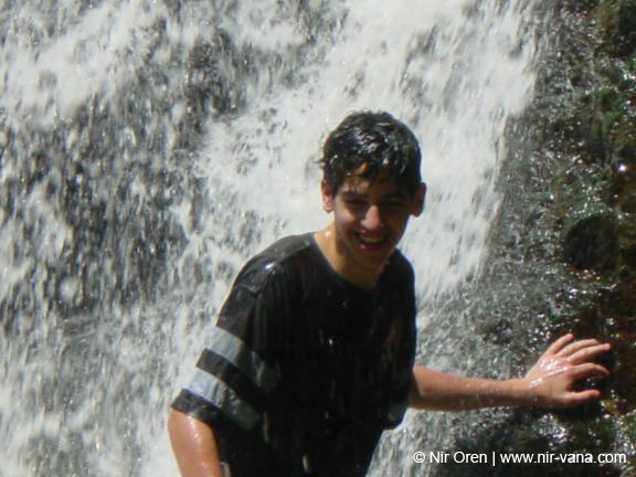 Rappelling in Yehudia Waterfall