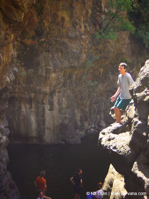 Rappelling Trek in Zavitan Stream Black Canyon