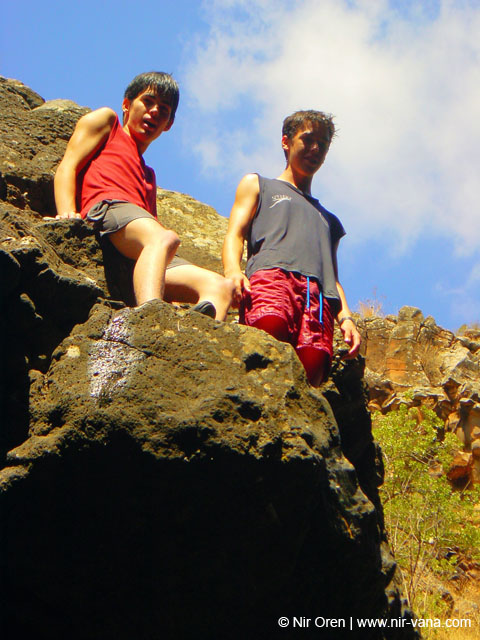 Rappelling Trek in Zavitan Stream Black Canyon