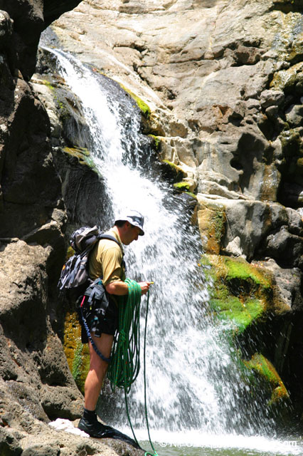 Rappelling Trek in Zavitan Stream Black Canyon