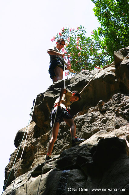 Rappelling Trek in Zavitan Stream Black Canyon