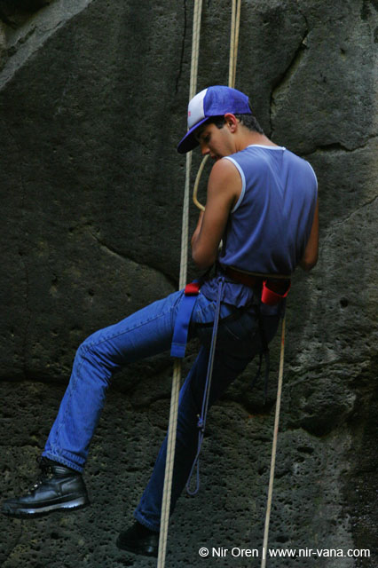 Rappelling Trek in Zavitan Stream Black Canyon