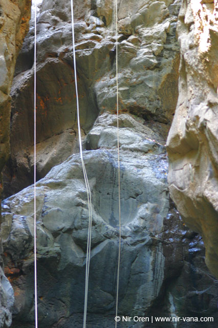 Rappelling Trek in Zavitan Stream Black Canyon