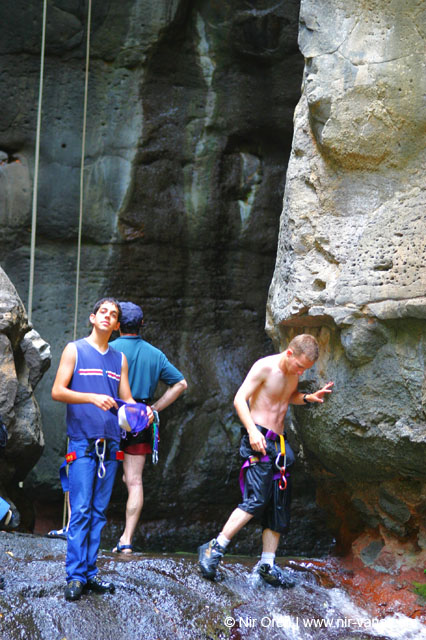 Rappelling Trek in Zavitan Stream Black Canyon