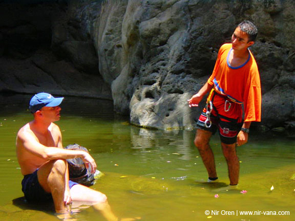 Rappelling Trek in Zavitan Stream Black Canyon
