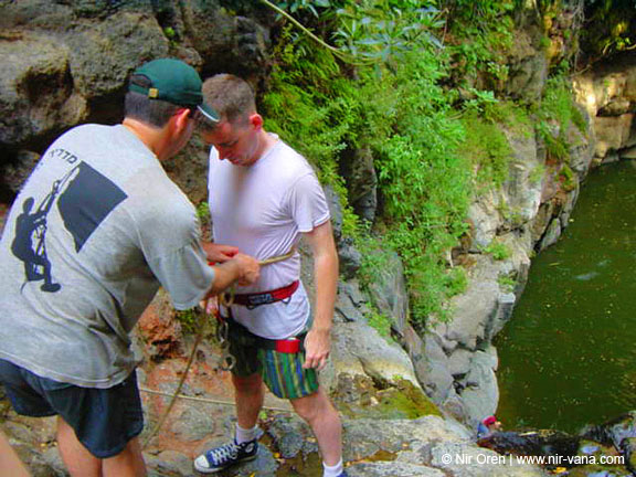 Rappelling Trek in Zavitan Stream Black Canyon