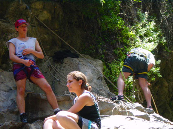 Rappelling Trek in Zavitan Stream Black Canyon