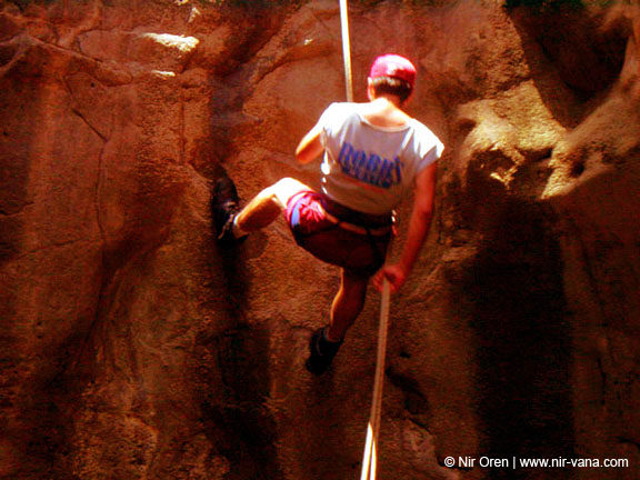 Rappelling Trek in Zavitan Stream Black Canyon