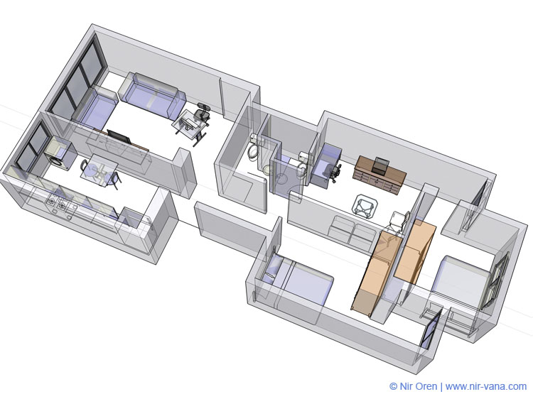 3D Model of An Apartment's Internal Design