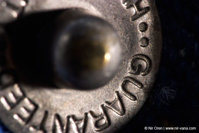 Micro photographs of a jeans